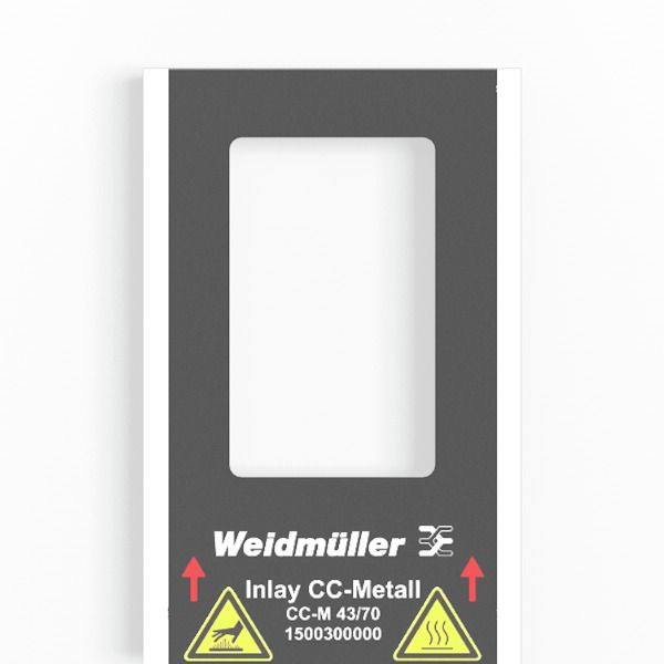 Inlay (device marking), Marker type: CC-M 43/70, Version: Holder for 1 image 2