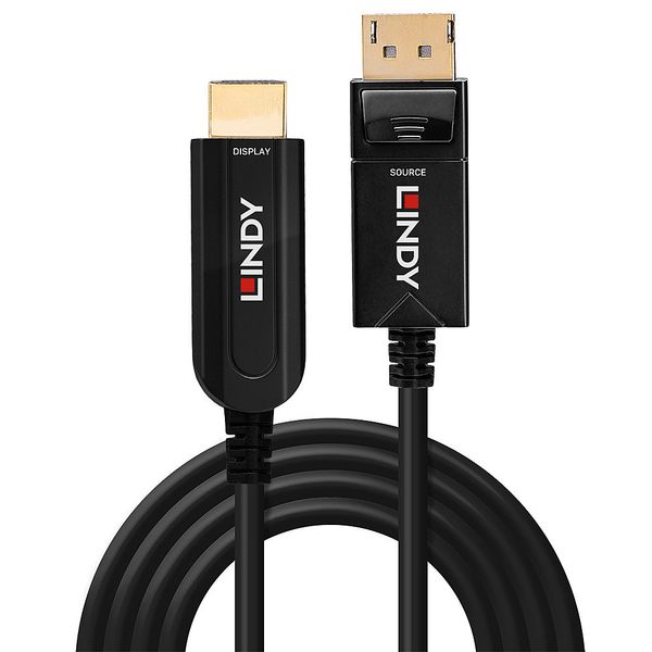 30m Fibre Optic Hybrid DisplayPort 1.2 to HDMI 18G Cable Creates a reliable DP to HDMI® connection over long distances image 2