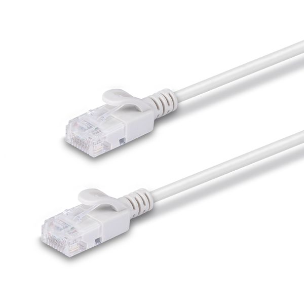 1.5m Cat.6A U/UTP LSZH Ultra Slim Network Cable, Grey RJ45, M/M, 500MHz, Copper, 28AWG image 1