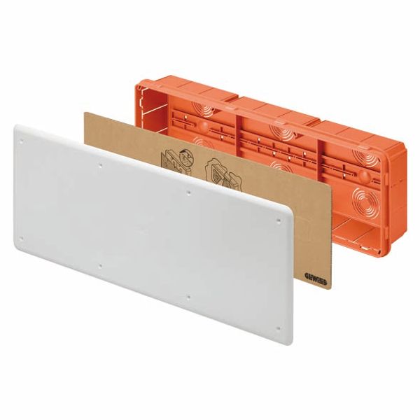 JUNCTION AND CONNECTION BOX - FOR BRICK WALLS - WITH DIN RAIL - DIMENSIONS 480X160X75 - WHITE LID RAL9016 image 2