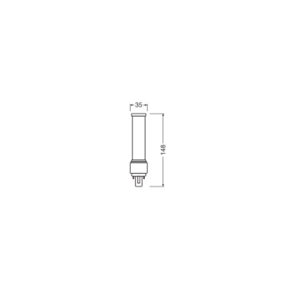 OSRAM DULUX LED D EM & AC MAINS 6W 840 G24D-1 image 16