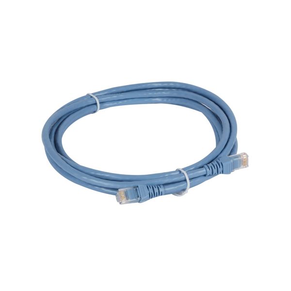 Patch cord category 6 UTP PVC light blue 3 meters image 1