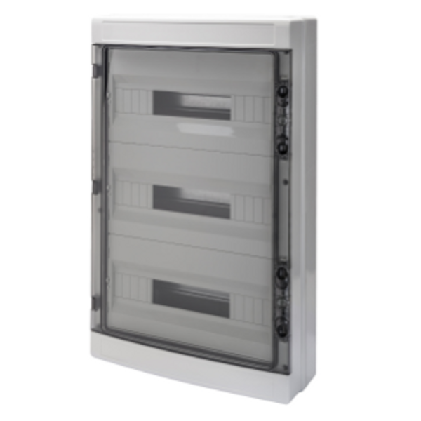 DISTRIBUTION BOARD WITH PANELS WITH WINDOW AND EXTRACTABLE FRAME - WITH TERMINAL BLOCK N 2 x [(3X16)+(17X10)] E 2 x [(3X16)+(17X10)] - (18X3) 54M IP65 image 1