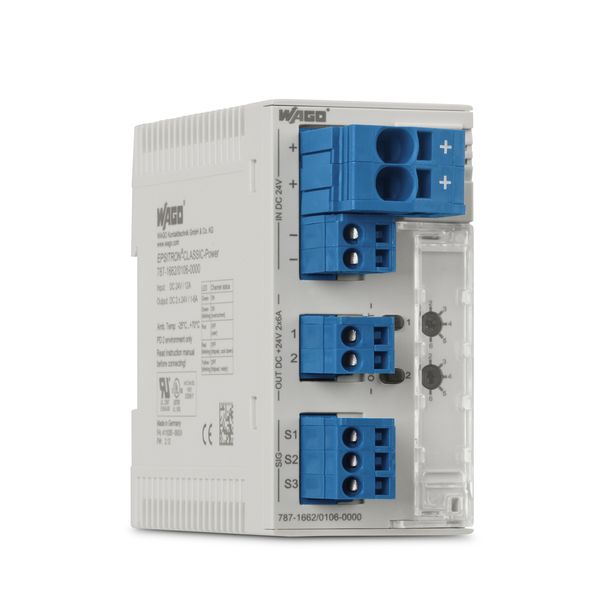 Electronic circuit breaker 2-channel 24 VDC input voltage image 1