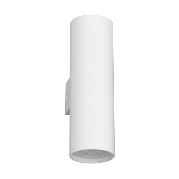 Sandy White Aluminium LED GU10 2x10 IP20 220-240 Volt Bulb Excluded D: 5.6 W: 8 H: 18 cm image 1