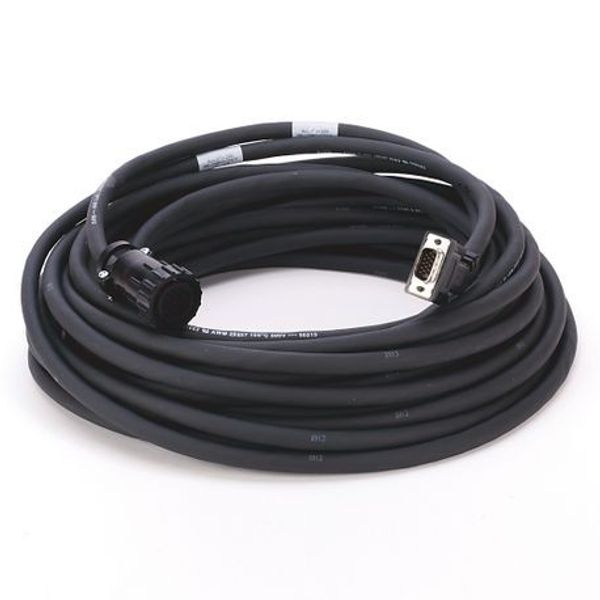 Allen-Bradley 2090-CFBM6DD-CCAA15 Cable, Feedback, M-Circ. Plastic, D-DB15, INCR CC, Std, 15M image 1