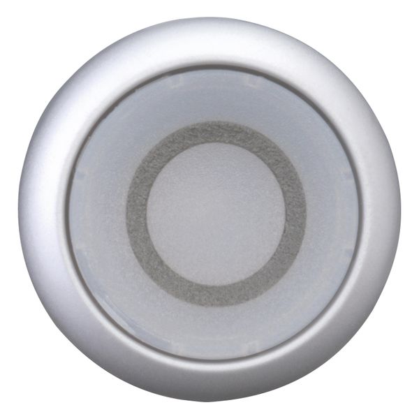 Illuminated pushbutton actuator, RMQ-Titan, Flush, maintained, White, inscribed 0, Bezel: titanium image 4