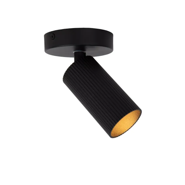 Lucide CLUBS - Ceiling spotlight - 1xGU10 - Black image 1