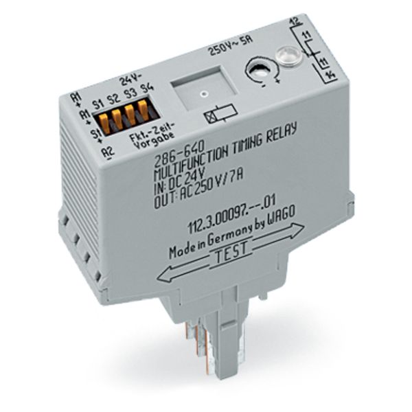Timer relay module Nominal input voltage: 24 VDC Limiting continuous c image 2