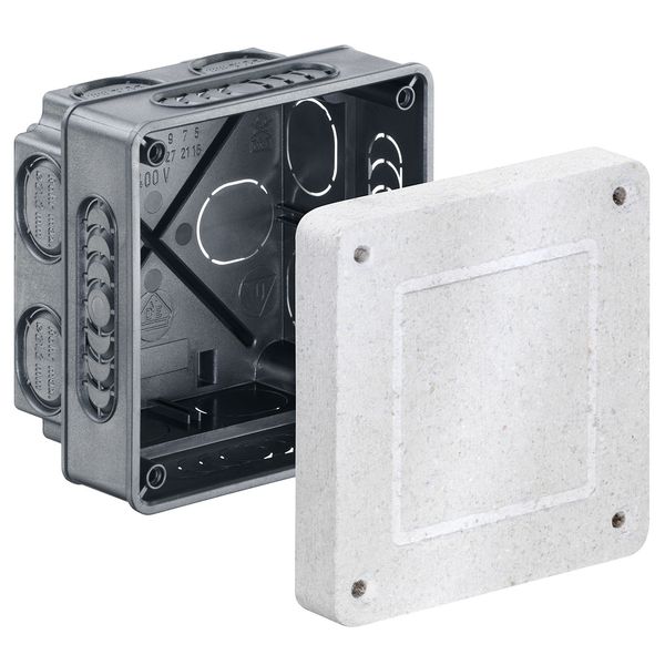 Flush-mounting universal inst. housing 87 x 87 x 75 mm image 1