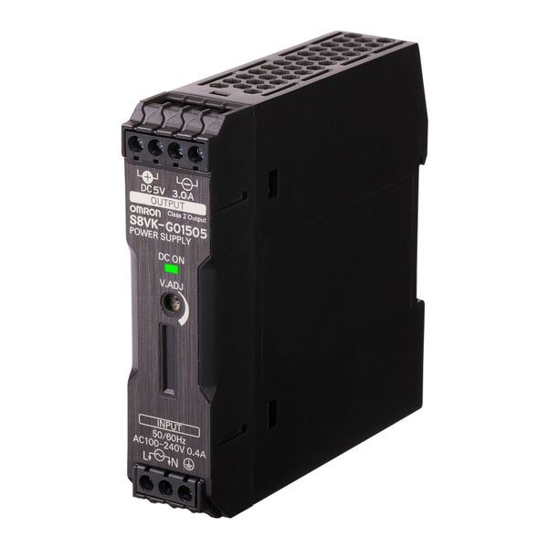 Book type power supply, Pro, 15 W, 5VDC, 3A, DIN rail mounting image 3