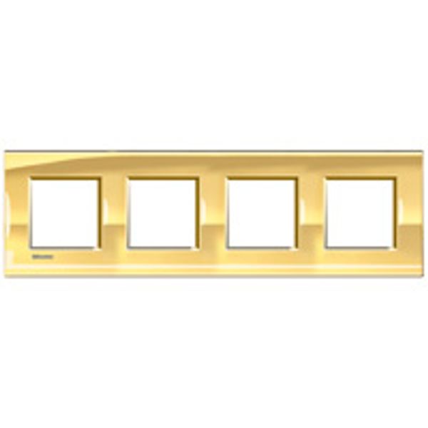 LL - cover plate 2x4P 71mm shiny pink gold image 1