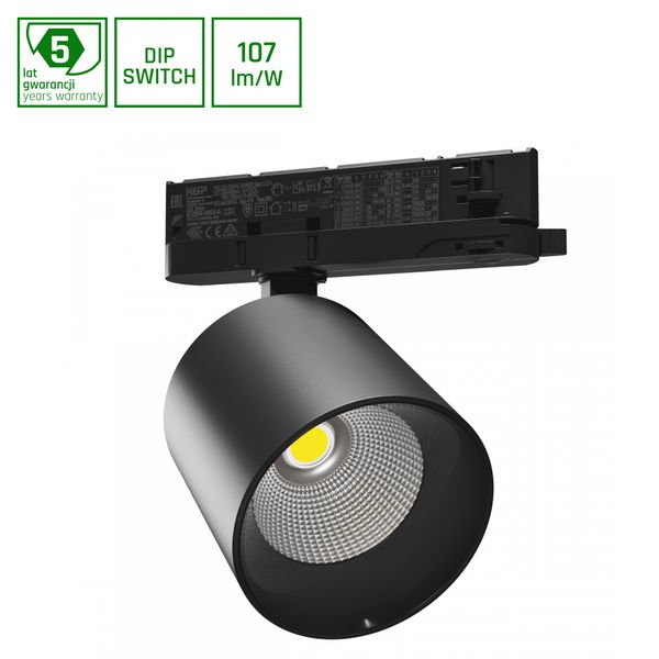 ARTEMIDA MAXI RA>90 12-42W NW 230V 36, 60DEG IP20 100X96X130 BLACK 5Y WARRANTY WITH POWER CHANGE image 1