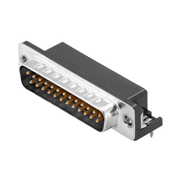 PCB plug-in connector data, Thread-nut UNC 4-40, THT solder connection image 1