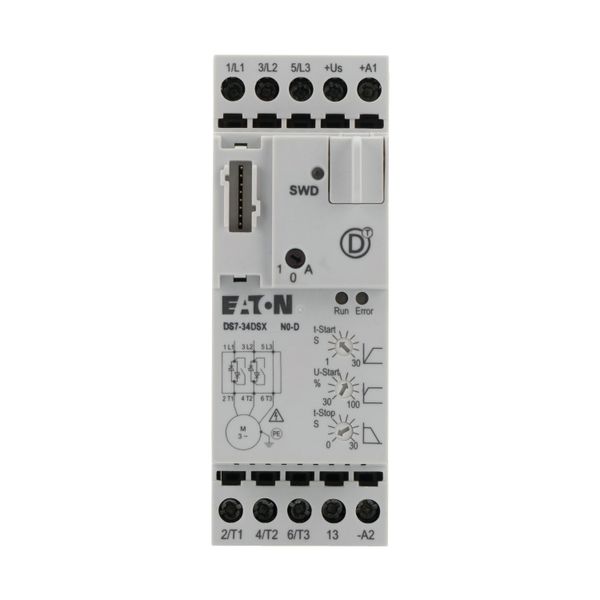 Soft starter, 7 A, 200 - 480 V AC, 24 V DC, Frame size: FS1, Communication Interfaces: SmartWire-DT image 6