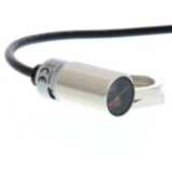 Photoelectric sensor, M18 threaded barrel, metal, red LED, background image 2