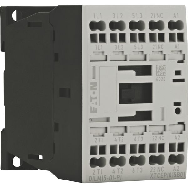 Contactor, 3 pole, 380 V 400 V 7.5 kW, 1 NC, 220 V 50/60 Hz, AC operation, Push in terminals image 28