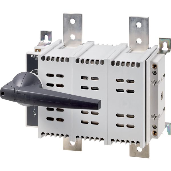 DC switch disconnector, 1000 A, 2 pole, 1 N/O, 1 N/C, with grey knob, service distribution board mounting image 3