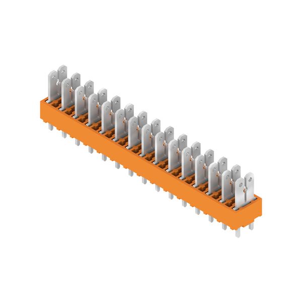 PCB terminal, 5.00 mm, Number of poles: 15, Conductor outlet direction image 2