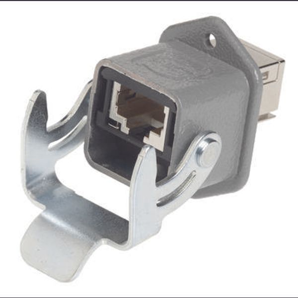 RJI Han 3A RJ45 PFT Cat. 6A metal image 1