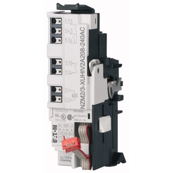 Undervoltage release for NZM2/3, configurable relays, 2NO, 1 early-mak image 3