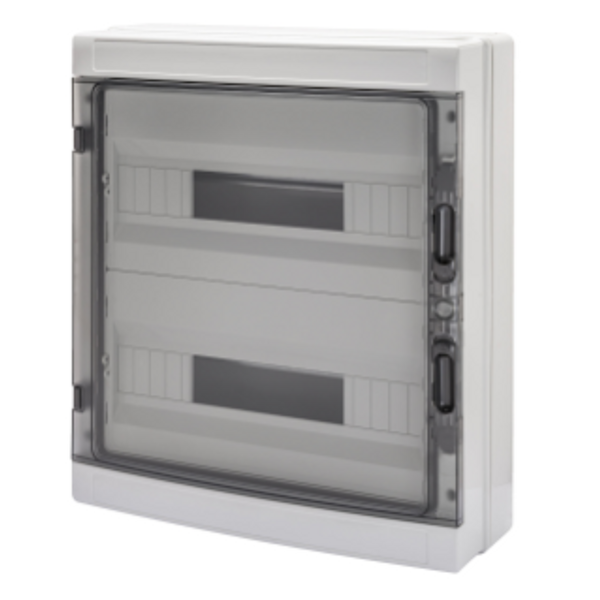 DISTRIBUTION BOARD WITH PANELS WITH WINDOW AND EXTRACTABLE FRAME - WITH TERMINAL BLOCK N (3X16)+(17X10) E (3X16)+(17X10) - (18X2) 36M IP65 image 1