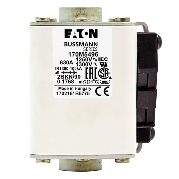 Fuse-link, high speed, 2000 A, AC 690 V, 2 x size 2, 59 x 149 x 69 mm, aR, IEC, single indicator image 1