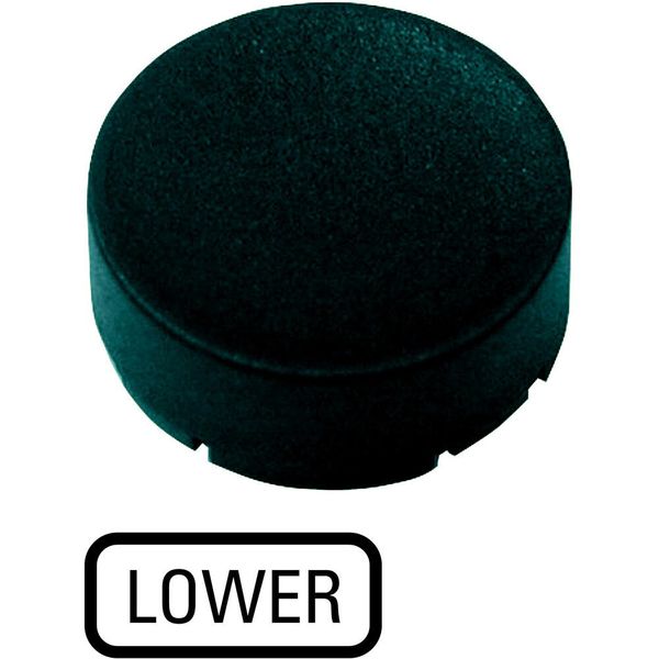 Button plate, raised black, LOWER image 5