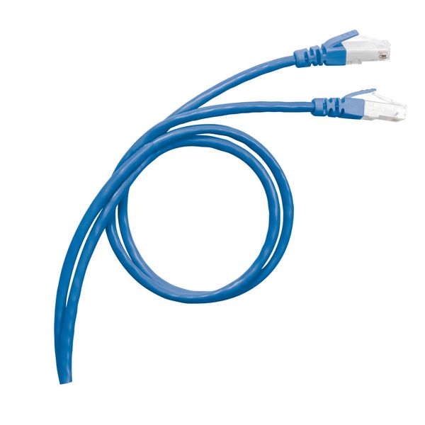 Patch cord RJ45 category 6 SF/UTP shielded PVC blue 3 meters image 2
