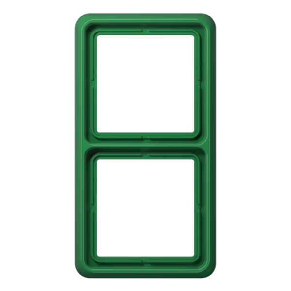 2-gang frame, Green CD582GN image 1