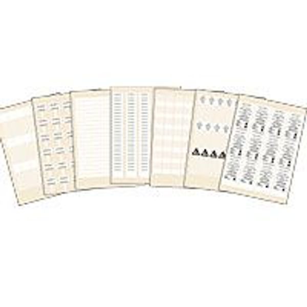 Adhesive identification label for laser printer 91.4x9.5mm for faceplate and patch panel image 1