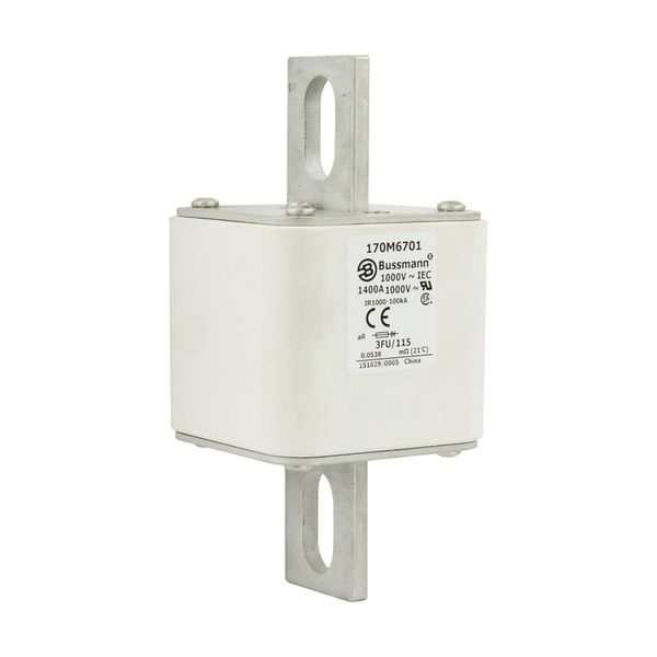 Fuse-link, high speed, 1250 A, AC 1000 V, size 3, 76 x 92 x 159 mm, aR, IEC, UL image 19