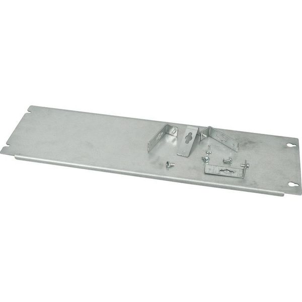 Mounting plate, +mounting kit, vertical, empty, HxW=250x600mm image 6