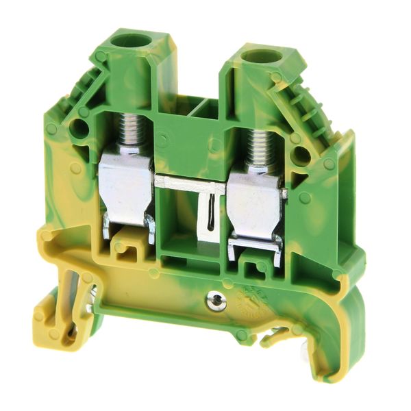 Ground DIN rail terminal block with screw connection for mounting on T image 3