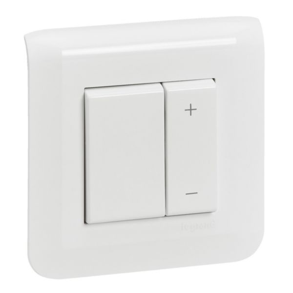 Mosaic 600W white dimmer complete with plate and claw fixing image 1