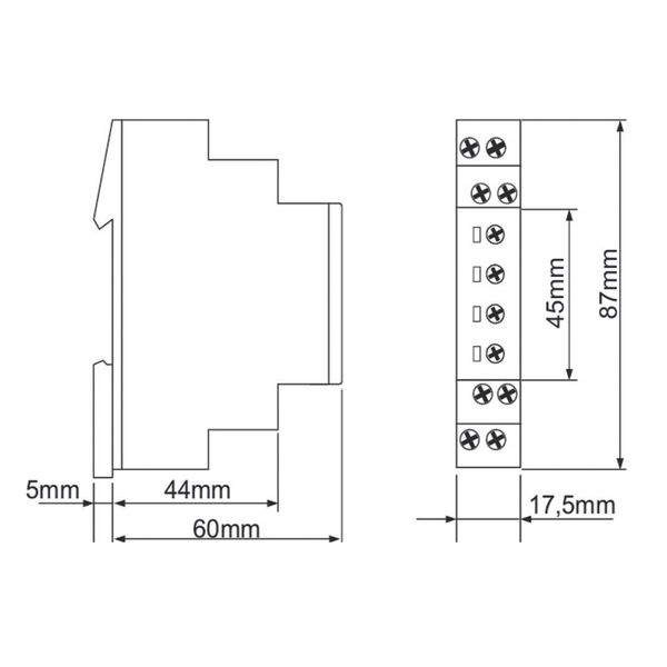 Timer multifunction 12-240V AC/DC, 1CO, 8A/250V image 2