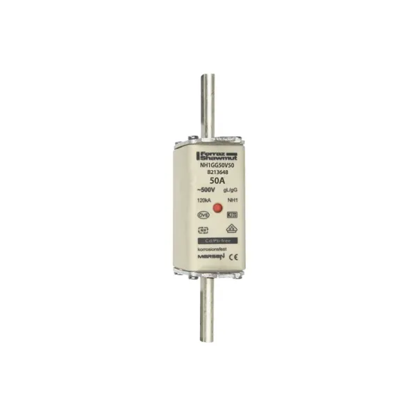 Fuse-link NH1 gG 500VAC 50A live tags Double indicator image 2