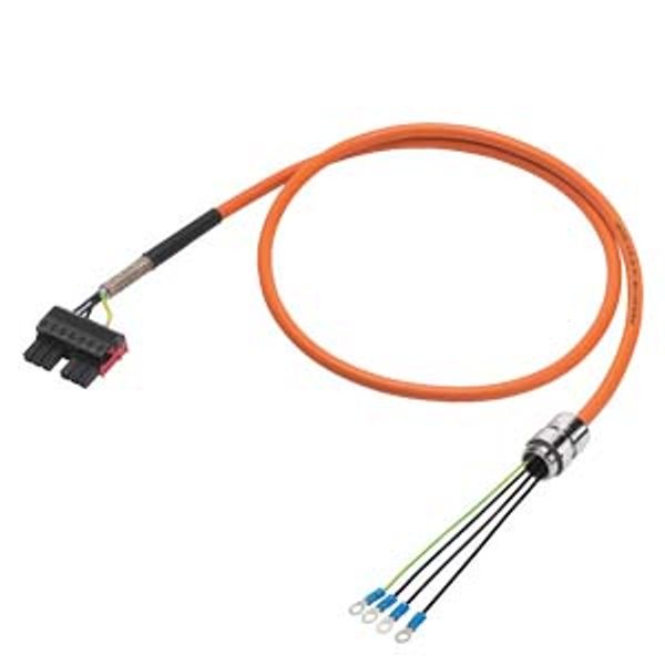 Power cable pre-assembled TYPE 6FX8002-5CP27 4X4 C, SCREW GLAND M25/ 6FX8002-5CP27-1BA0 image 1