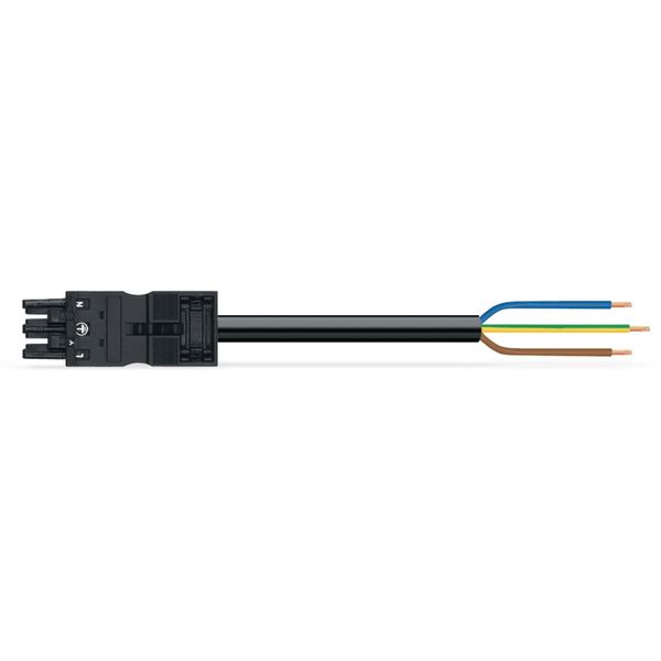 pre-assembled connecting cable;Eca;Plug/open-ended;black/brown image 4