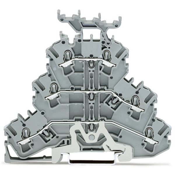 Triple-deck terminal block Shield/through/through terminal block 2.5 m image 2