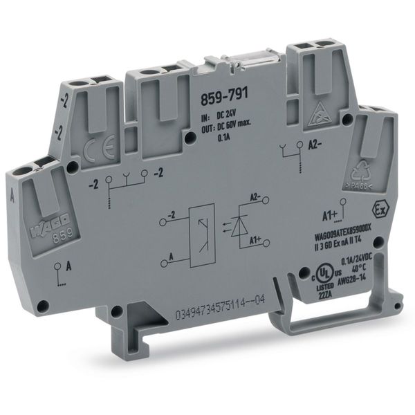 859-791 Optocoupler module; Nominal input voltage: 24 VDC; Output voltage range: 20 … 60 VDC image 2