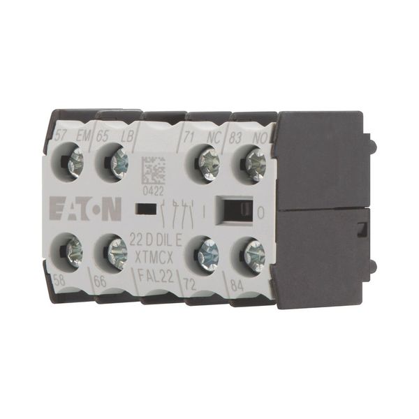 Auxiliary contact module, 4 pole, 1 N/O, 1 N/OE, 1 NC, 1 NCL, Front fixing, Screw terminals, DILE(E)M, DILER image 8