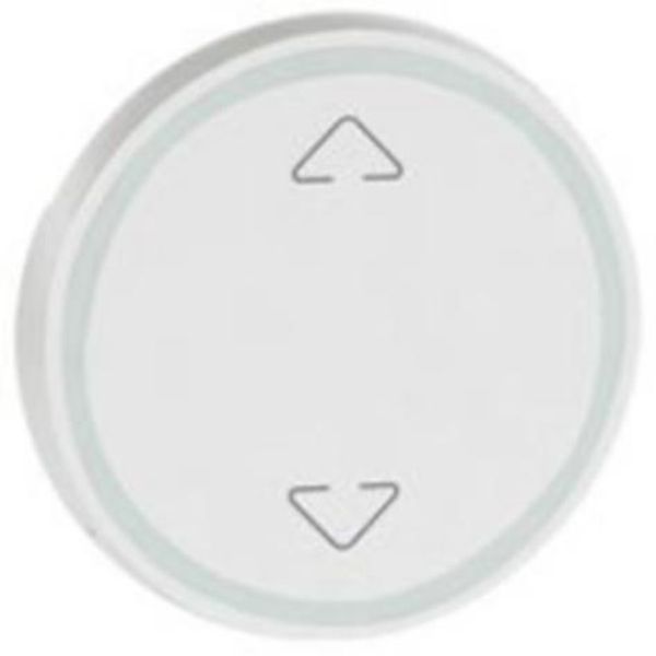 Round key cover Arteor BUS/SCS - Up/Down symbol - 2 modules - white image 1