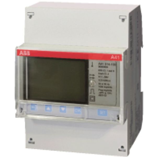 A41 111-100, Energy meter'Steel', IR port, Single-phase, 5 A image 1