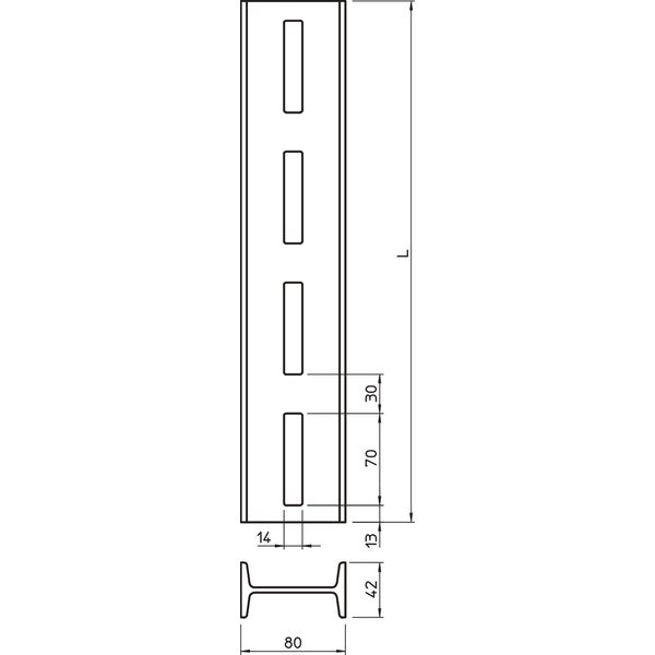 IS 8 50 FT I support  80x42x500 image 2