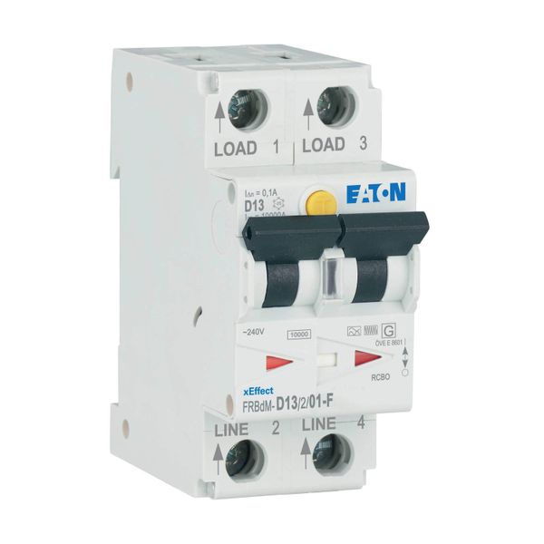 Digital RCD/MCB combination, 13 A, 100 mA, MCB trip characteristic: D, 2p, RCD trip characteristic: F image 9