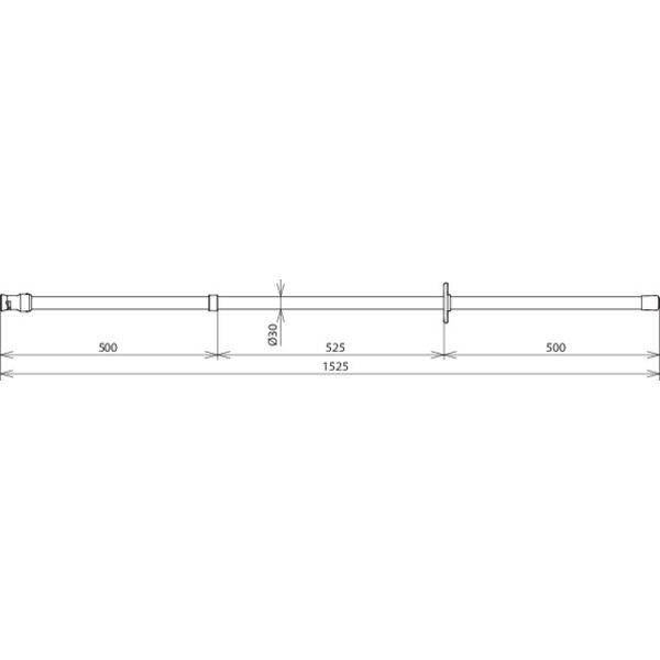 Insulating stick 36kV  SQ  L 1528mm image 2