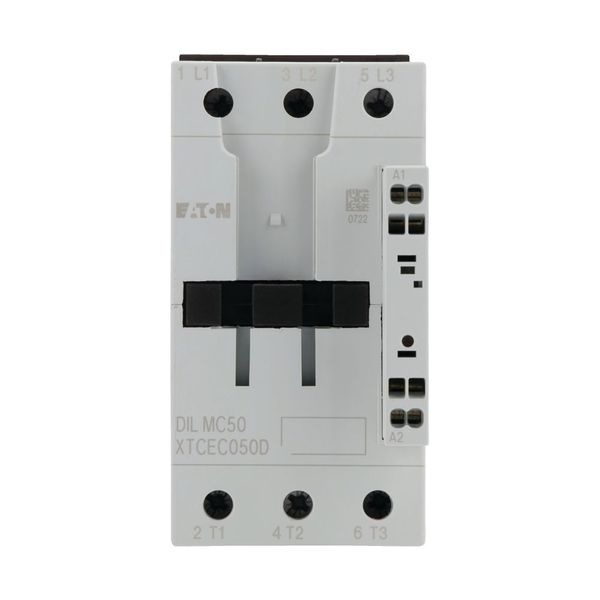 Contactor, 3 pole, 380 V 400 V 22 kW, 110 V 50 Hz, 120 V 60 Hz, AC operation, Spring-loaded terminals image 7