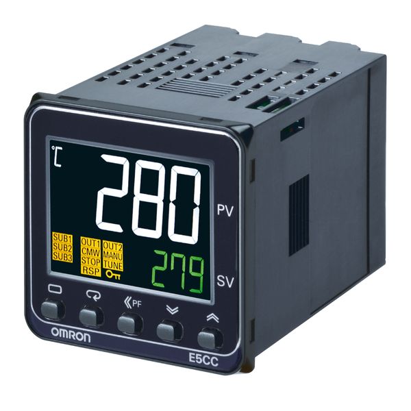 Temperature controller, 1/16DIN (48 x 48mm), 12 VDC pulse output, 2 x image 3