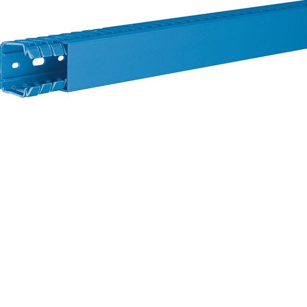 Slotted panel trunking made of PVC BA7 40x40mm blue image 1